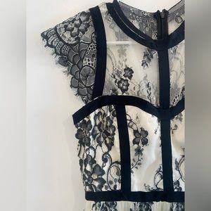 Parker Womens Black Label Sleeveless Midi Lace Tesoro Dress